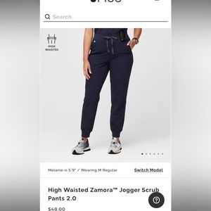 FIGS HIGH-WAISTED PETITE JOGGER SMALL NAVY